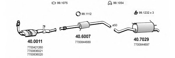 ASSO ART2141 Exhaust System
